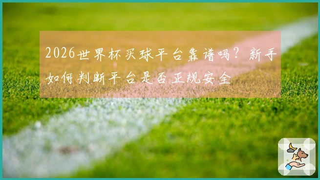2026世界杯买球平台靠谱吗?新手如何判断平台是否正规安全