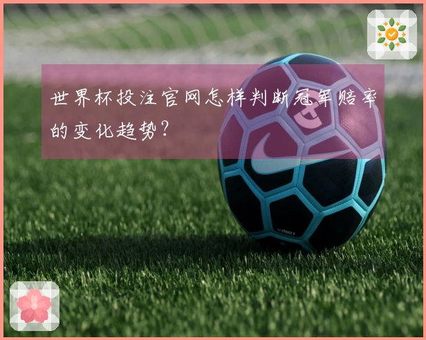 世界杯投注官网怎样判断冠军赔率的变化趋势？